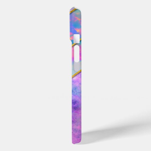 Chique holografisch meisjesachtig stijlvol roze Case-Mate iPhone case (Achterkant / Links)