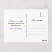 Chique holografische druppels glitter Kerstmis nie Briefkaart (Achterkant)