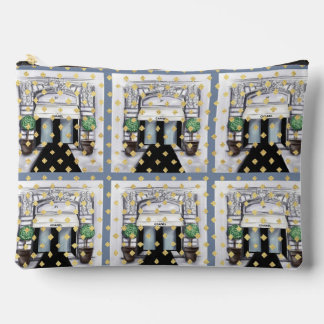 Chique Illustratie van Parijse Winkelgevel Make-up Etui