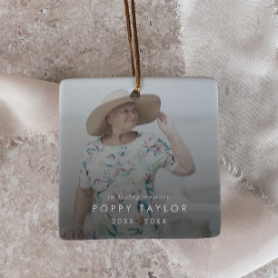 Chique in liefdevolle herinnering Moeder Memorial  Keramisch Ornament