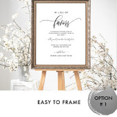 Chique in plaats van gunsten bruiloft liefdadighei poster