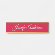 Chique kalligrafie Elegant Cherry Red gepersonalis