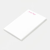 Chique kalligrafie minimalistische aangepaste naam post-it® notes (Schuin)