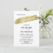 Chique kalligrafie roze aquarel repetitie diner kaart (Staand voorkant)