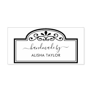 Chique kalligrafie Script Handgemaakt door Wood Ar Rubberstempel