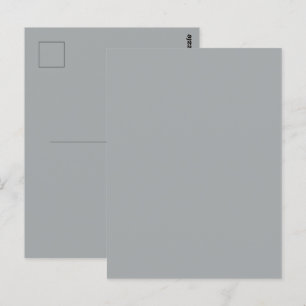 Chique Kerst Zilver Winter Effen Kleur Briefkaart