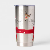 Chique Kerstmis Geïsoleerde Drinkbeker (Rechts)