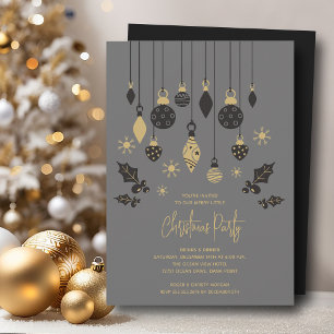Chique kerstversiering kaart