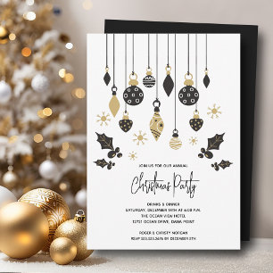 Chique kerstversiering kaart