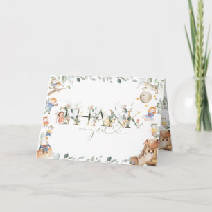 Chique kinderkamer rijm groen Baby shower Verjaard Bedankkaart