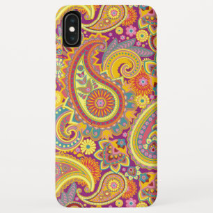 Chique Kleurrijk Bloemmotief Paisley Meisjesachtig iPhone XS Max Hoesje