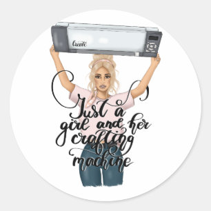 Chique Knutselkoningin Ronde Sticker