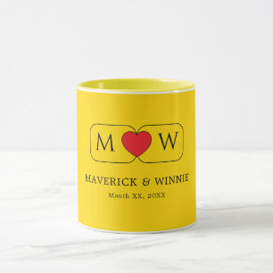 Chique Koppel Koffiekoppen Huwelijkscadeau Mok