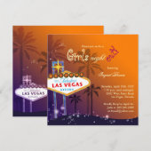 Chique Las Vegas Bachelorette Party uitnodiging (Voorkant / Achterkant)