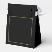 Chique Las Vegas Casino Zwart Goud Wit Bruiloft Bedankdoosjes (Achterkant)