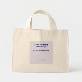Chique Lavendel Gelukkig Ik Ben De Bruidsmeisje Mini Tote Bag