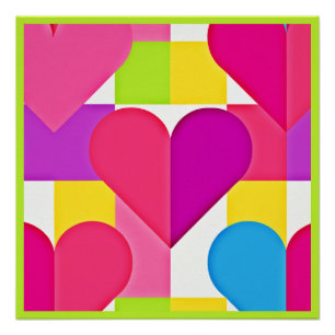 Chique liefde elegantie: romantische gelukzalighei perfect poster