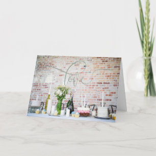Chique Lifestyle Design Bruiloft / Verjaardag Kaar Kaart