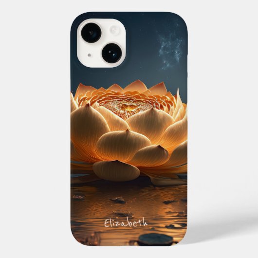 Chique Lotusbloem Case-Mate iPhone Case (Achterkant)