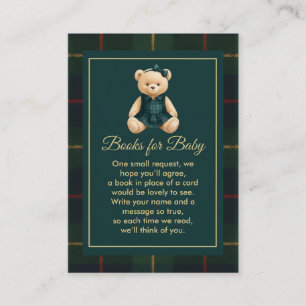 Chique Luxe Knuffelbeer Baby Shower Informatiekaartje