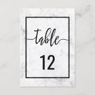 Chique marmeren huwelijks tafel nummer zitplaats k kaart