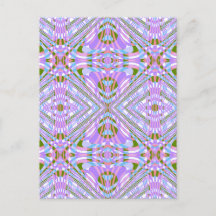 Chique Mauve Abstracte Spiegel Patroon Kunstenaar