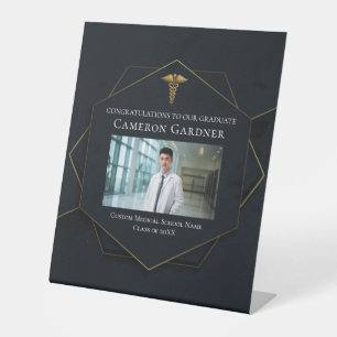 Chique Medische School Foto Afstudeerfeest Welkom Reclamebord Met Voetstuk