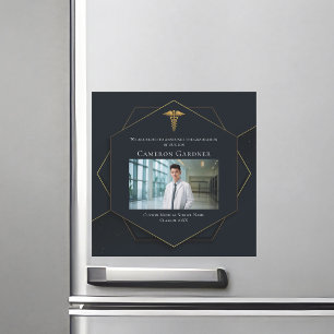 Chique Medische School Foto Afstuderen Magnet Kaar