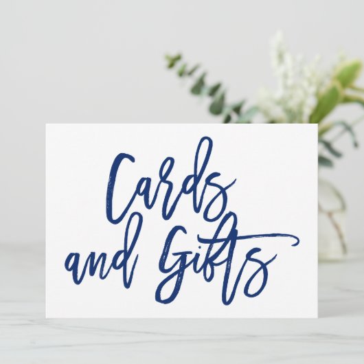 Chique met de hand geschreven huwelijkskaarten en kaart (Staand voorkant)