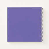 Chique Minimaal Lavendel Mod Script Brunch Notitieboek (Achterkant)