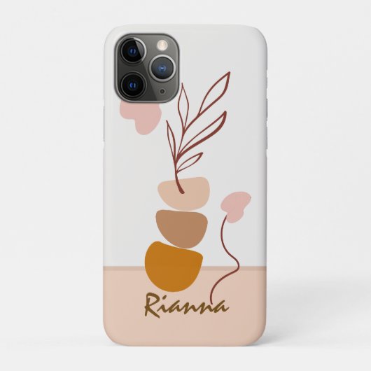 Chique Minimaal Modern Abstract Case-Mate iPhone Case (Achterkant)