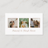 Chique, minimalistisch Visitekaartje (Achterkant)