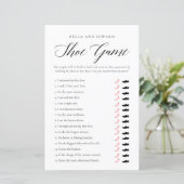 Chique minimalistische bruiloft koppels douche spe (Staand voorkant)