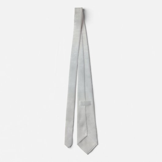 Chique Minimalistische Grijze Herenstropdas Stropdas (Achterkant)