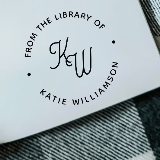 Chique minimalistische Initialen rond typografie b Rubberstempel