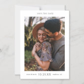 Chique minimalistische moderne foto magnetische uitnodiging (Voorkant)