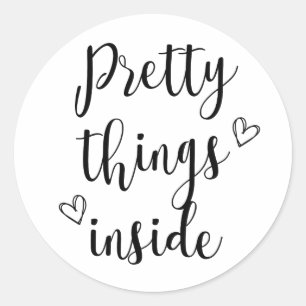 Chique, Minimalistische Mooie Dingen Binnen Sticke Ronde Sticker