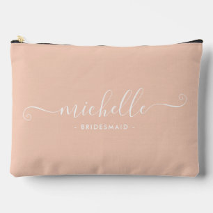 Chique Minimalistische Roze Perzik Kleur Persoonli Etui