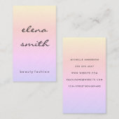 Chique Minimalistische Textuur Visitekaartje (Voorkant / Achterkant)