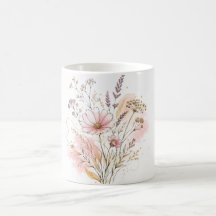 Chique Minimalistische Wilde Bloem Verjaardagscade
