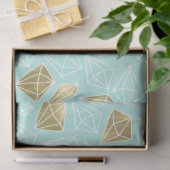 Chique Mint en Gouden Diamanten Tissuepapier (Geschenk)