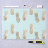 Chique Mint Goud Glam Ananas Tissuepapier (Craft)