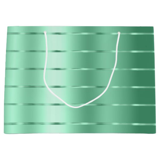 Chique mint linten boog bruidsfeest groot cadeauzakje (Voorkant)