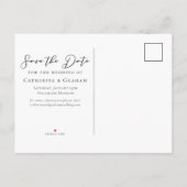 Chique Mintgroene Koppel Foto Save the Datum Aankondigingskaart (Achterkant)