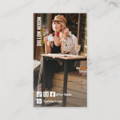 Chique Mode Social Media Foto Visitekaartje (Voorkant)