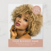 Chique Modern Make-up Schoonheidssalon Terracotta Flyer (Voorkant)