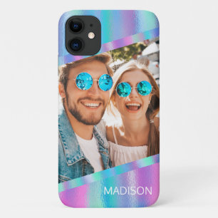 Chique Moderne Iridiserende Meisjesachtige Foto Pe iPhone 11 Hoesje