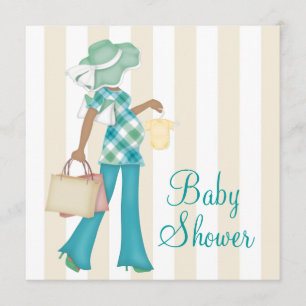 Chique Moeder Etnische Baby Shower Kaart