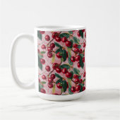 Chique monogram roze 'Cherry Pop' Koffiemok (Links)