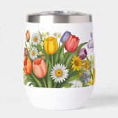 Chique Monogram Spring Bouquet Daffodil Tulp Daisy (Voorkant)